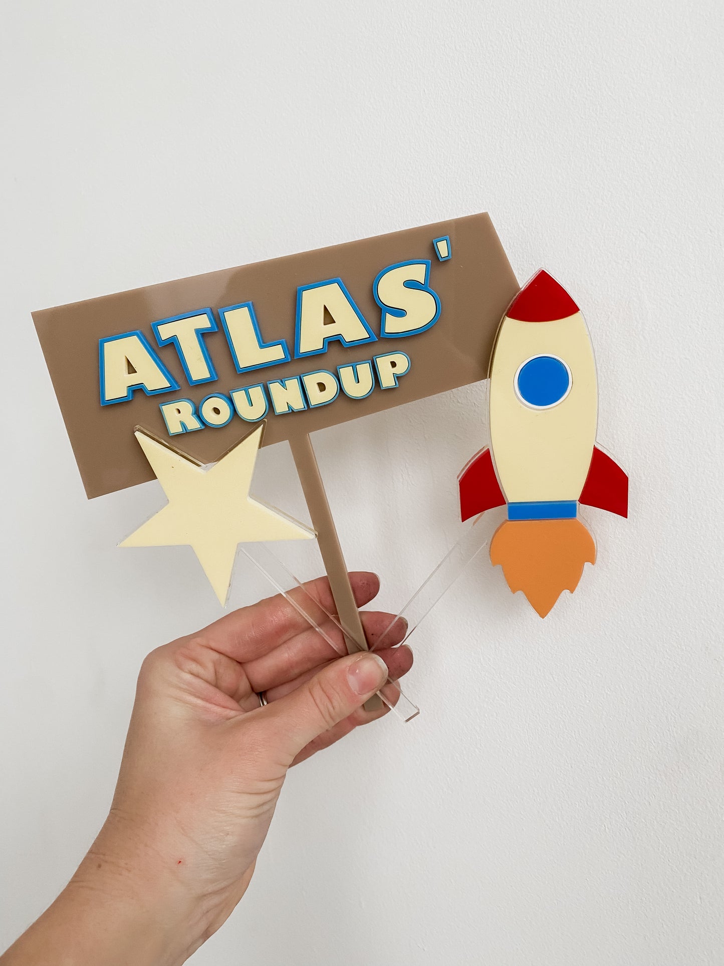 Toy Story Inspired Personalised Cake Topper