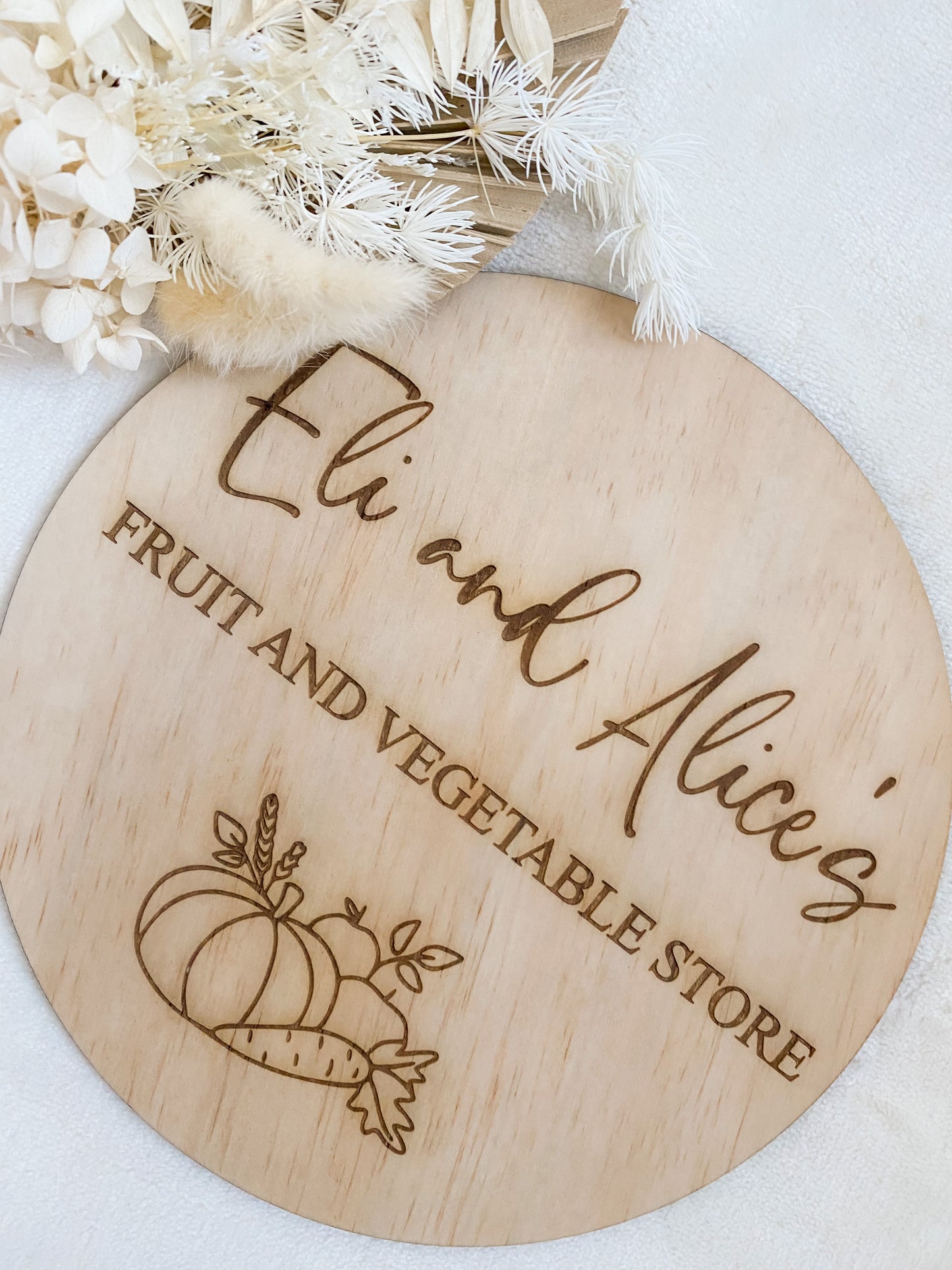 Fruit and Vegetable Sign