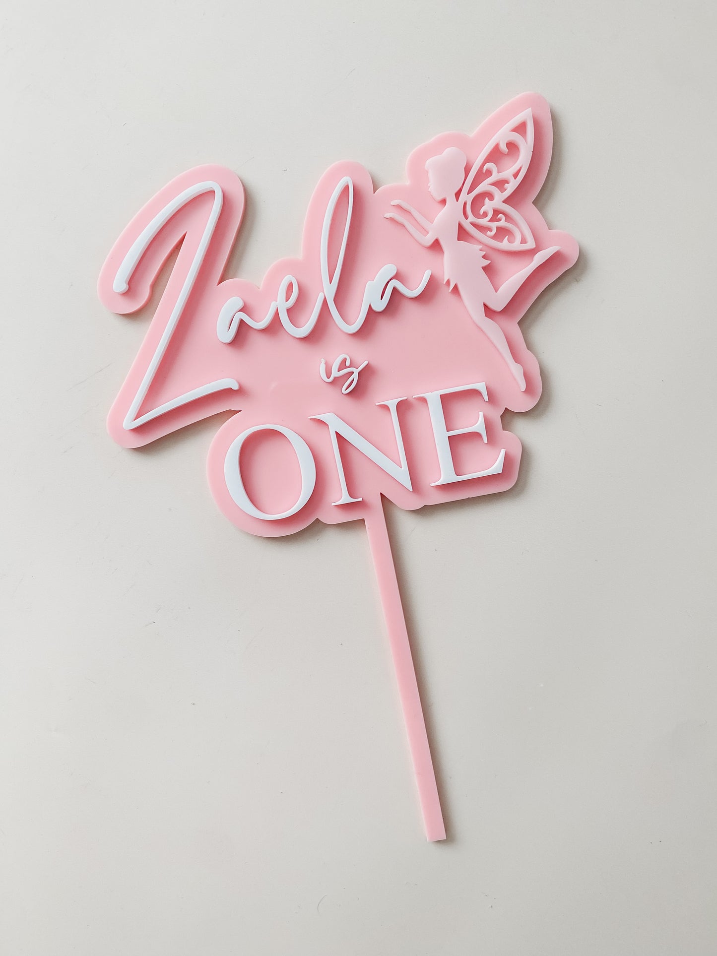 Personalised Fairy Cake Topper