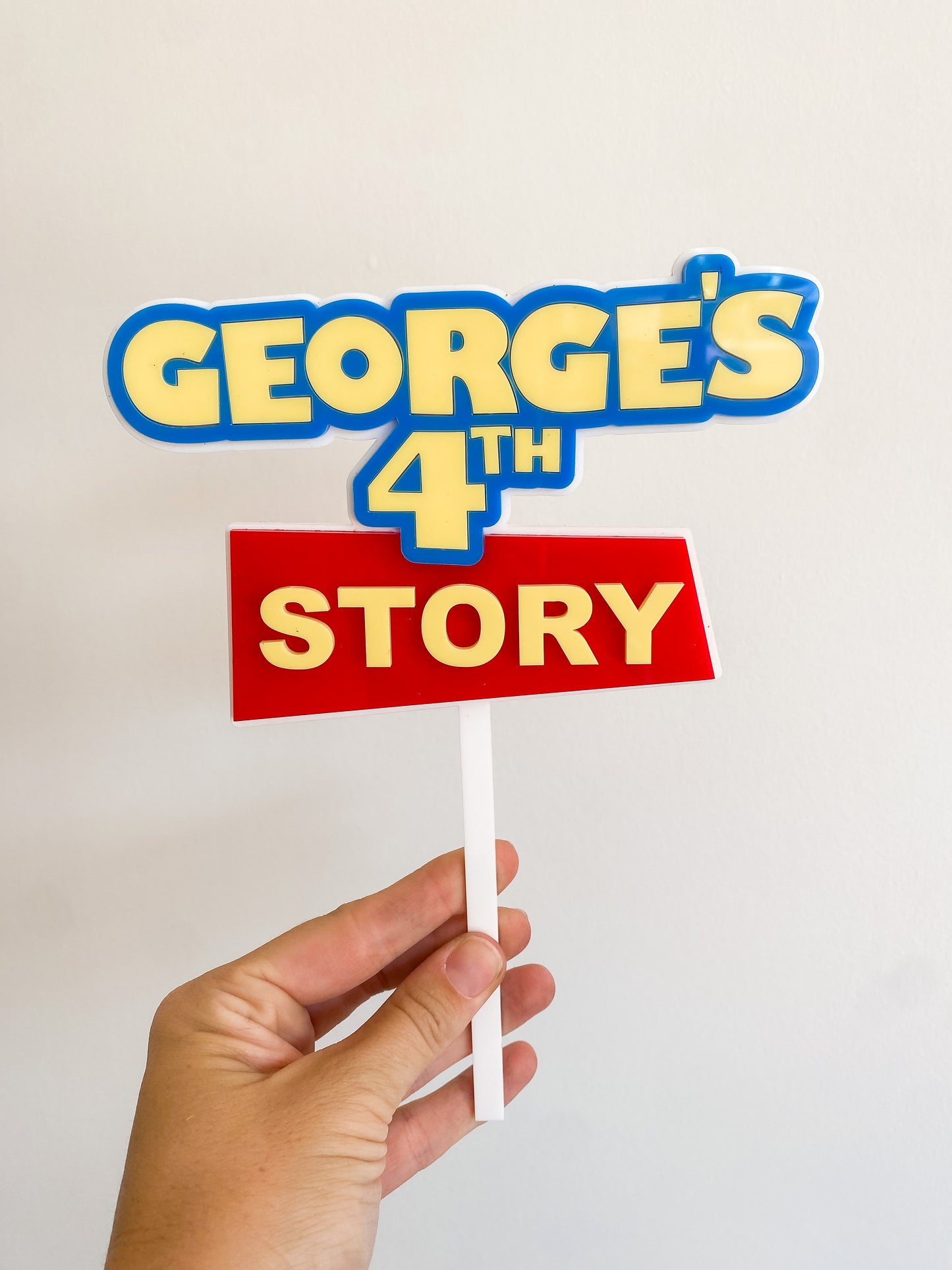 Personalised Toy Story Inspired Birthday Cake Topper