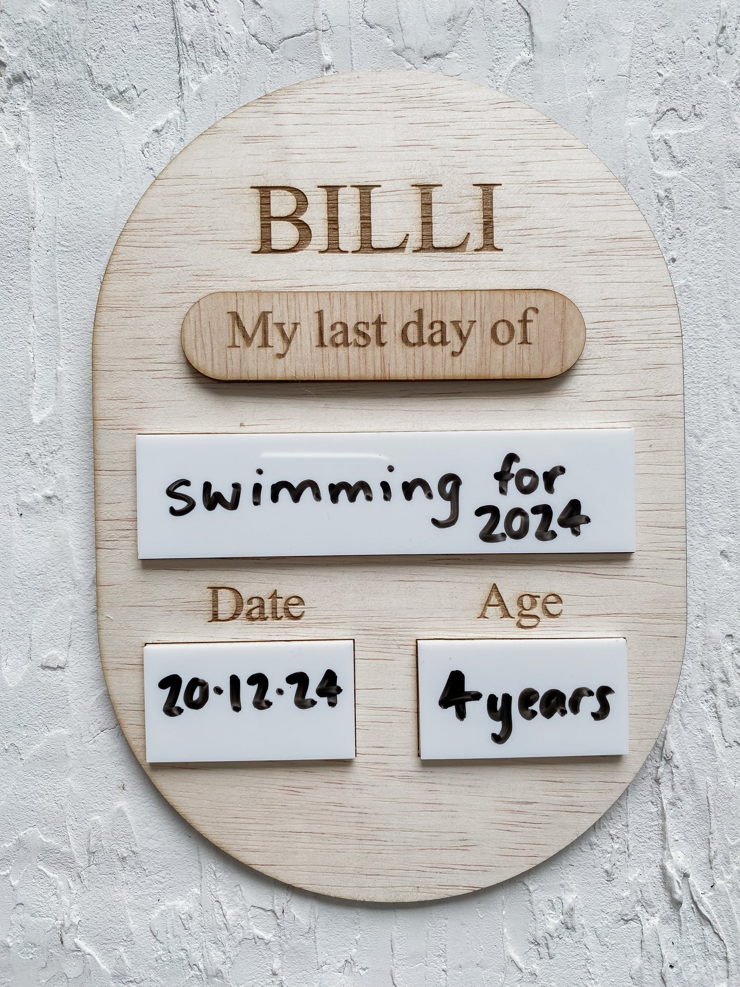 Personalised Milestone and Event Board