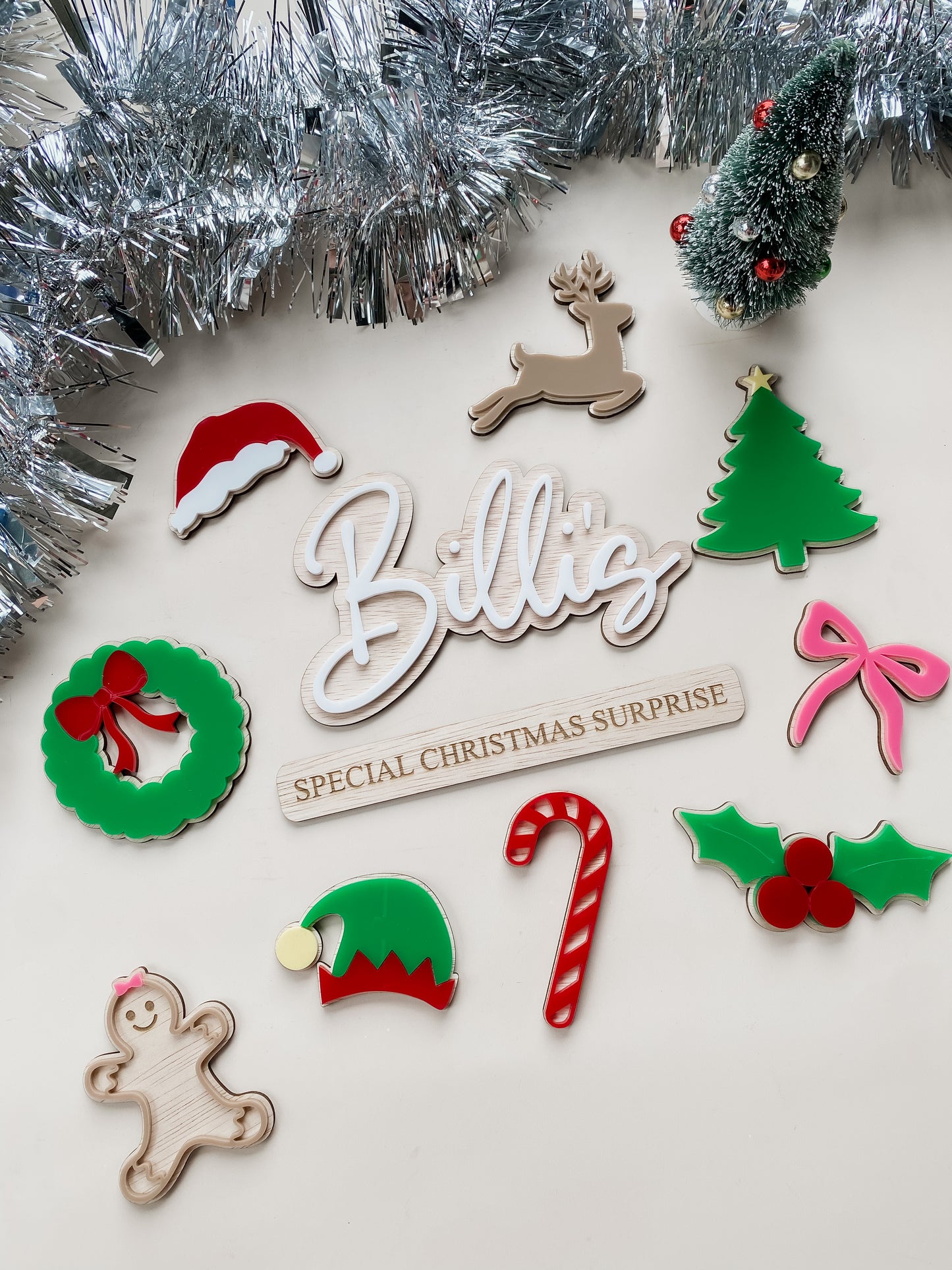 Christmas Crate Name Sign