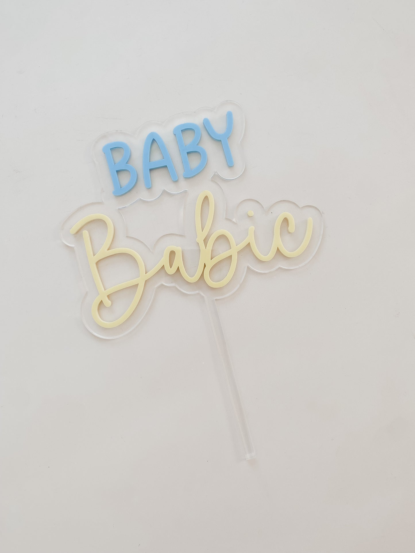 Personalised Baby Shower Cake Topper