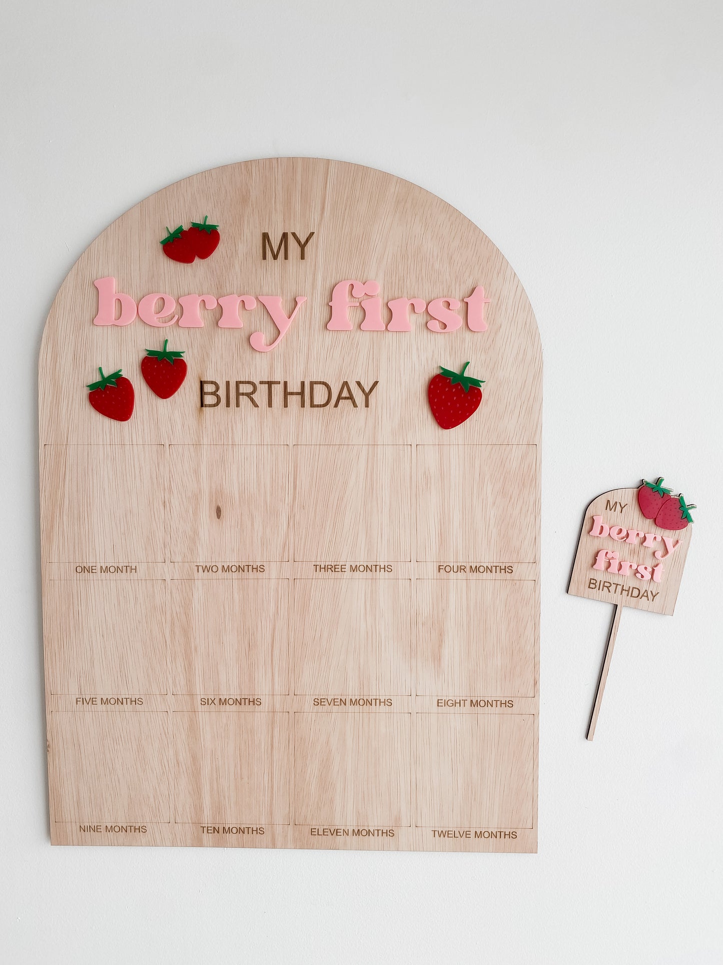 My Berry First Birthday Cake Topper