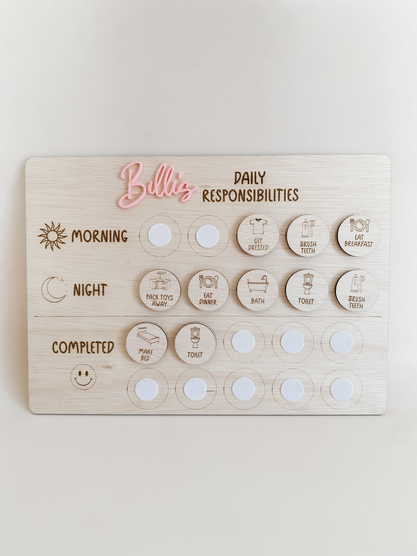 Daily Responsibilities Board - Custom Tasks Tokens