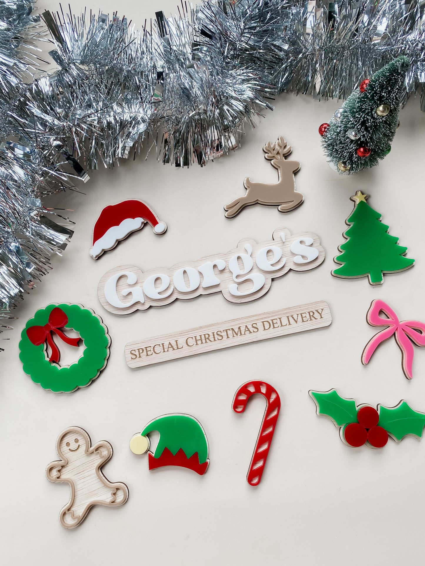 Christmas Crate Name Sign