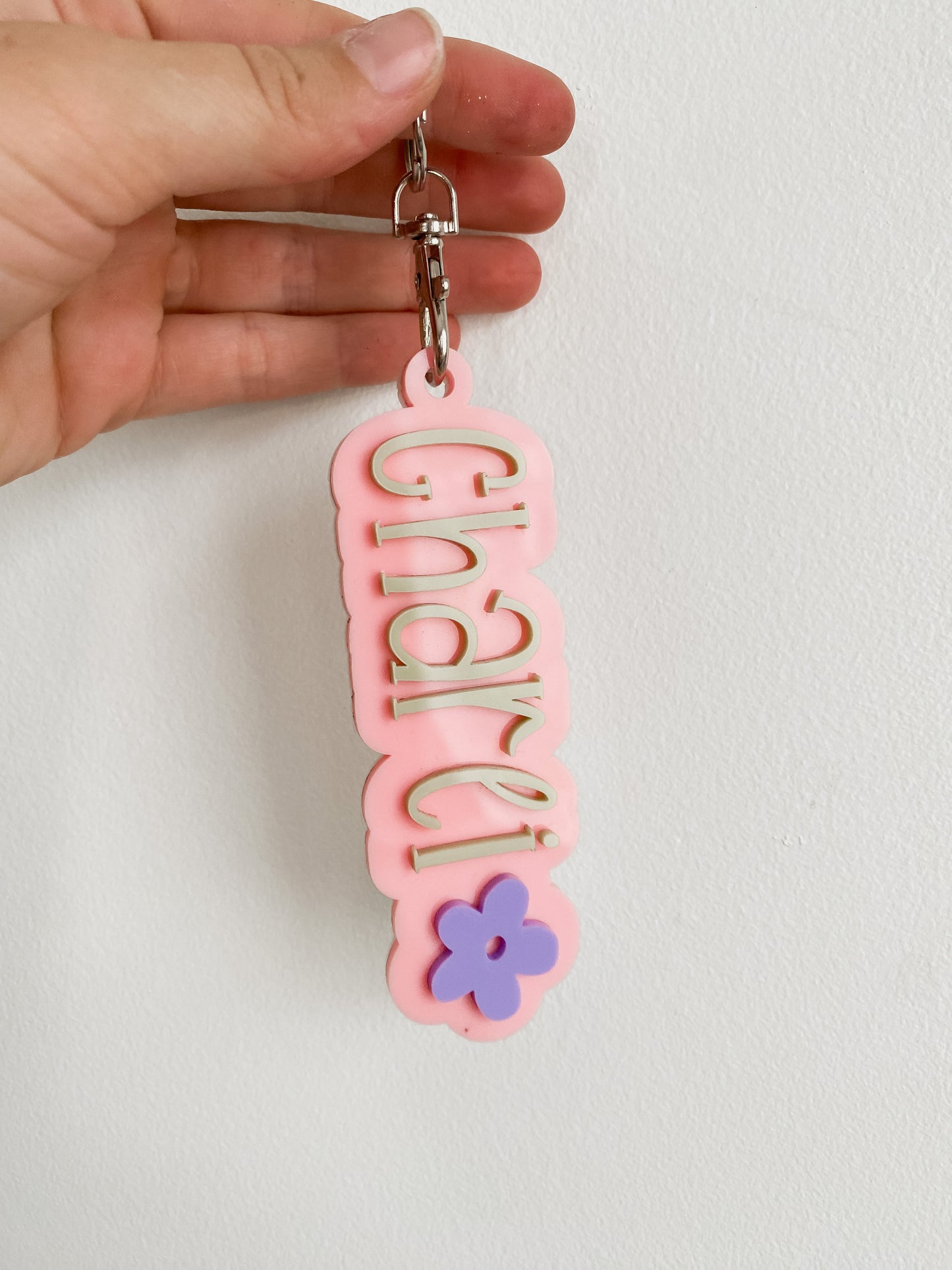 Acrylic Name Bag Tag