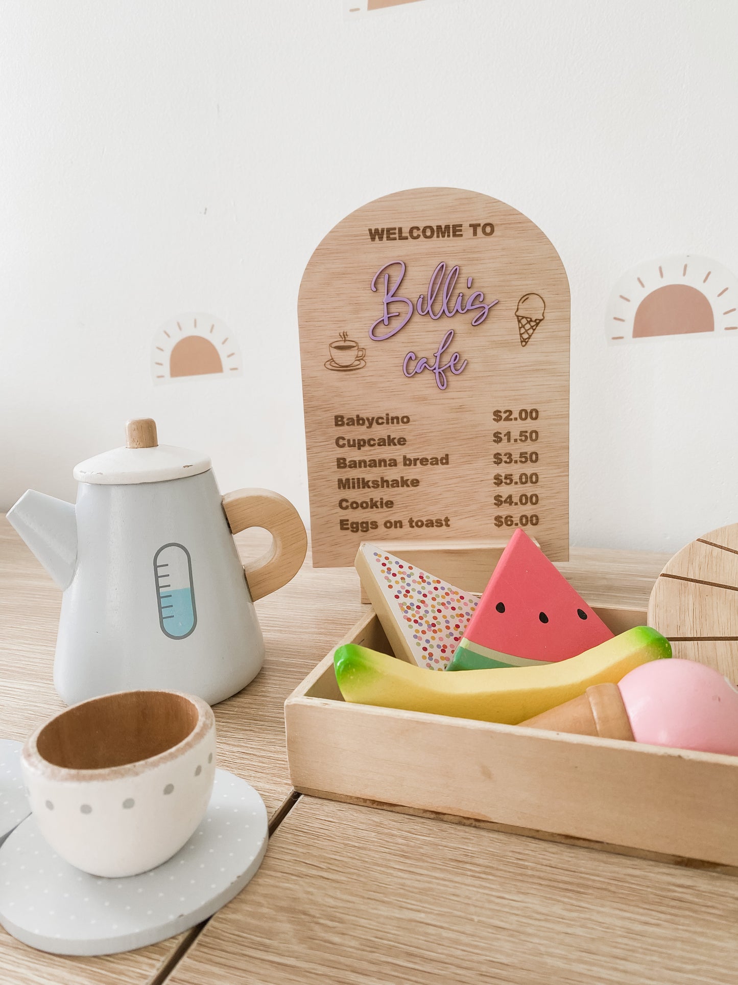 Personalised Cafe Sign