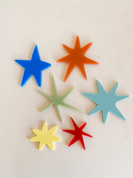 Retro Star Pop Shapes