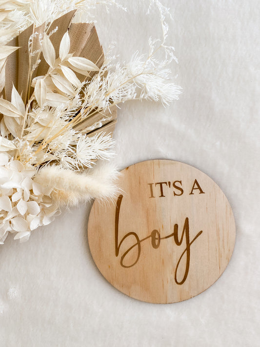 Double Sided Gender Announcement  Plaque