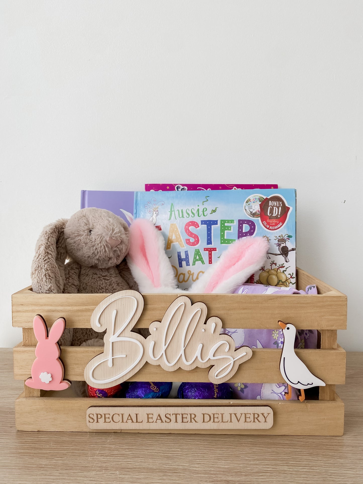 Easter Crate Name Sign