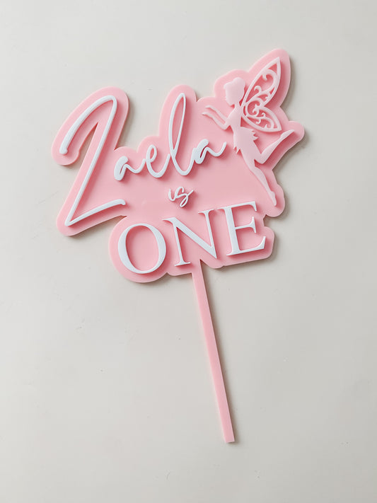 Personalised Fairy Cake Topper