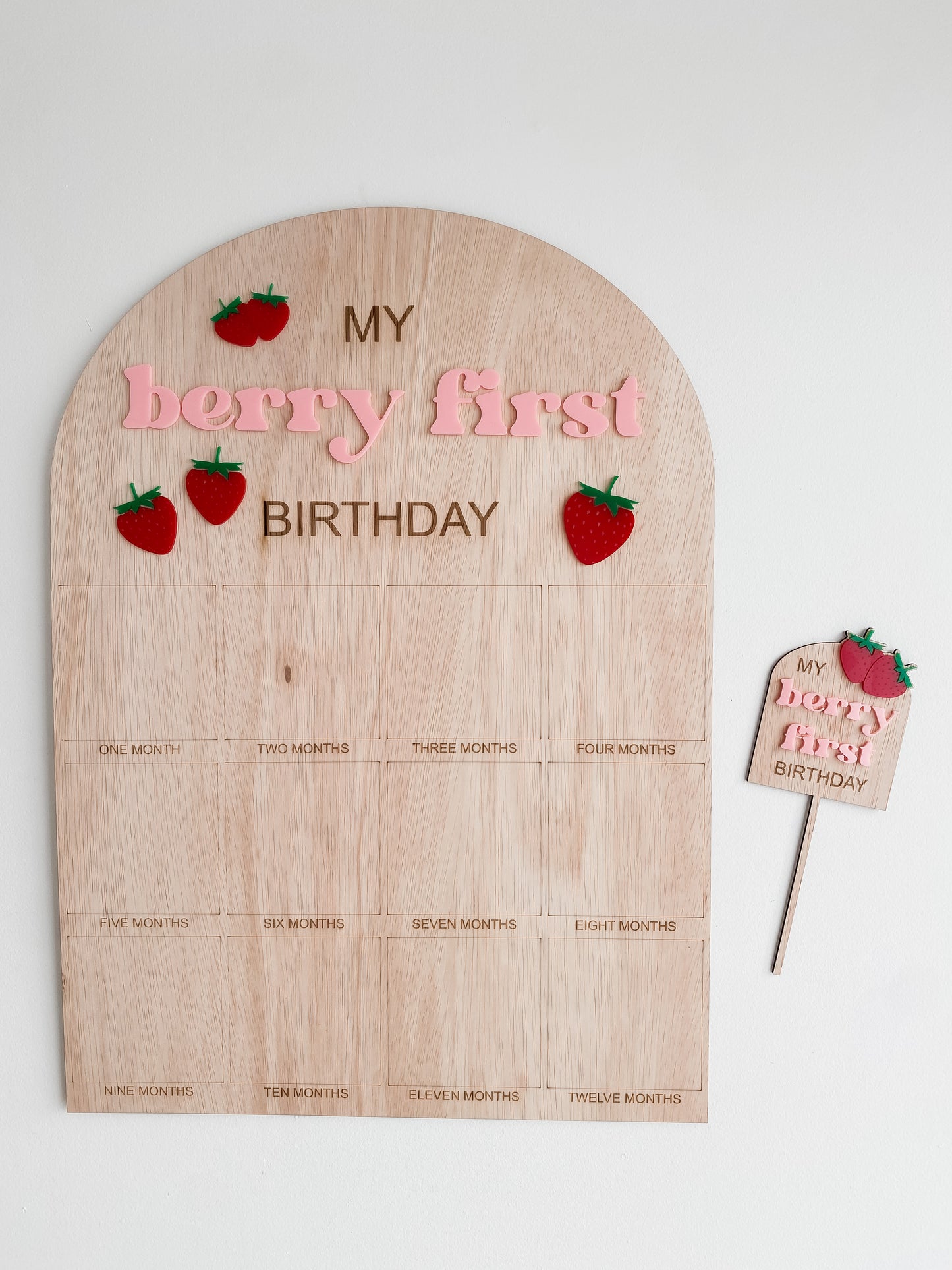 Photo Birthday Board - My Berry First Birthday