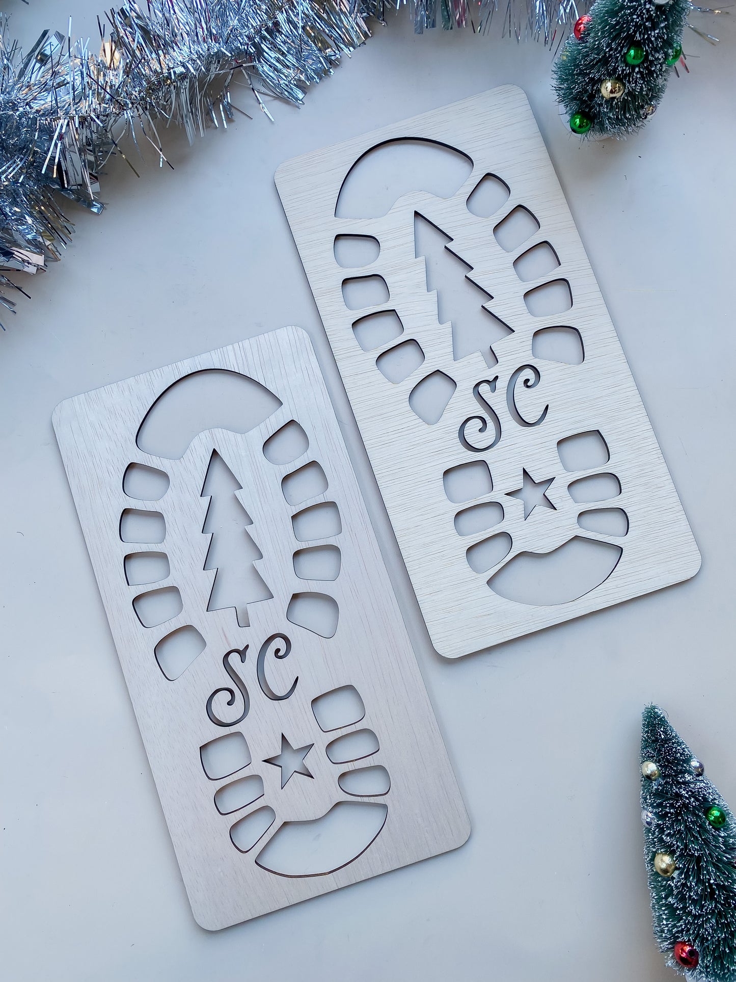 Santa and Reindeer Footprints