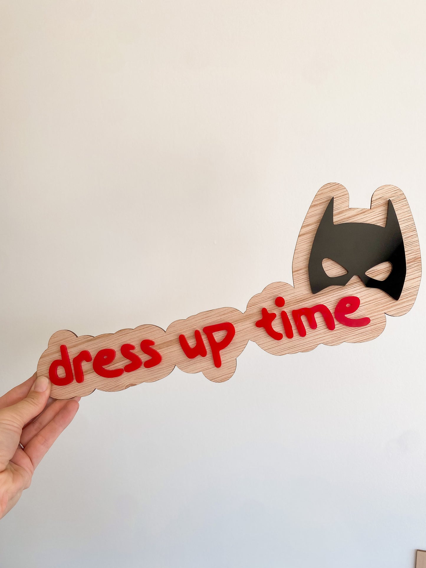 Dress Up Time Wall Sign MASK