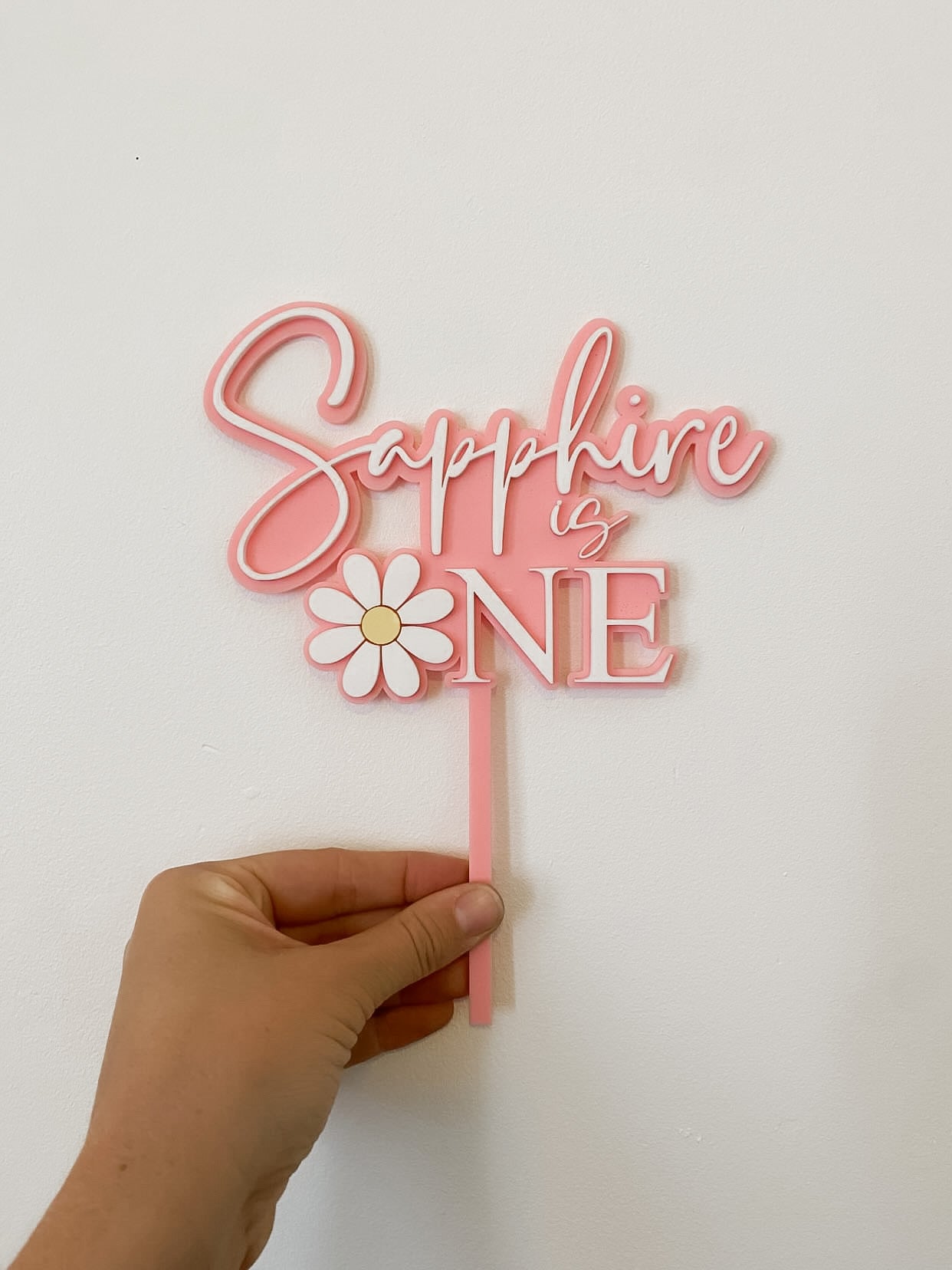Personalised Daisy Cake Topper