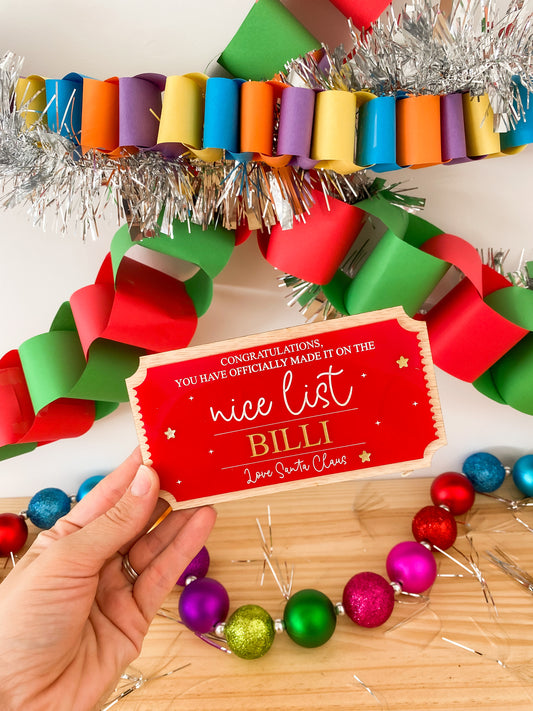 Santa's Nice List Ticket