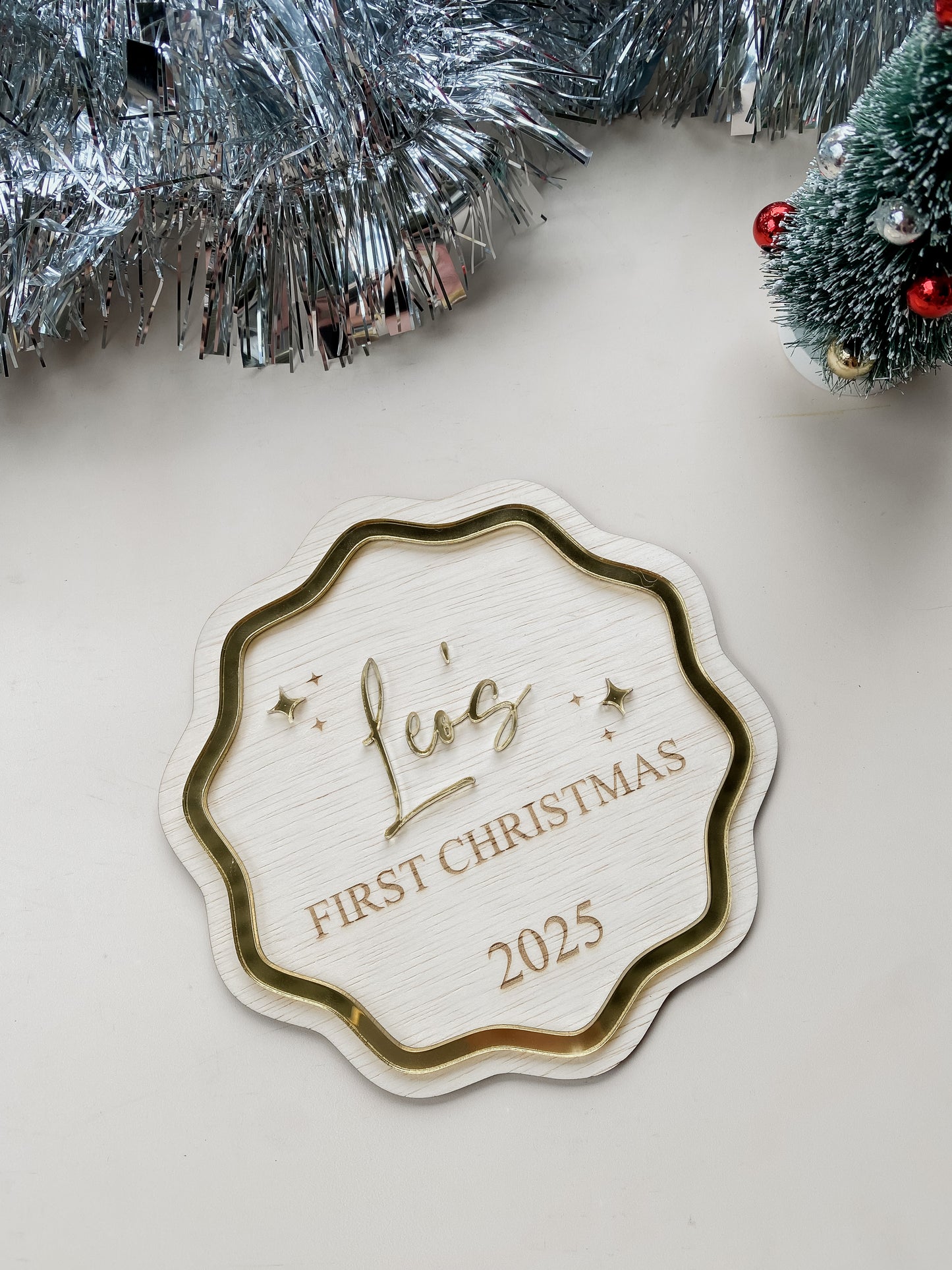 My First Christmas Sign - PERSONALISED