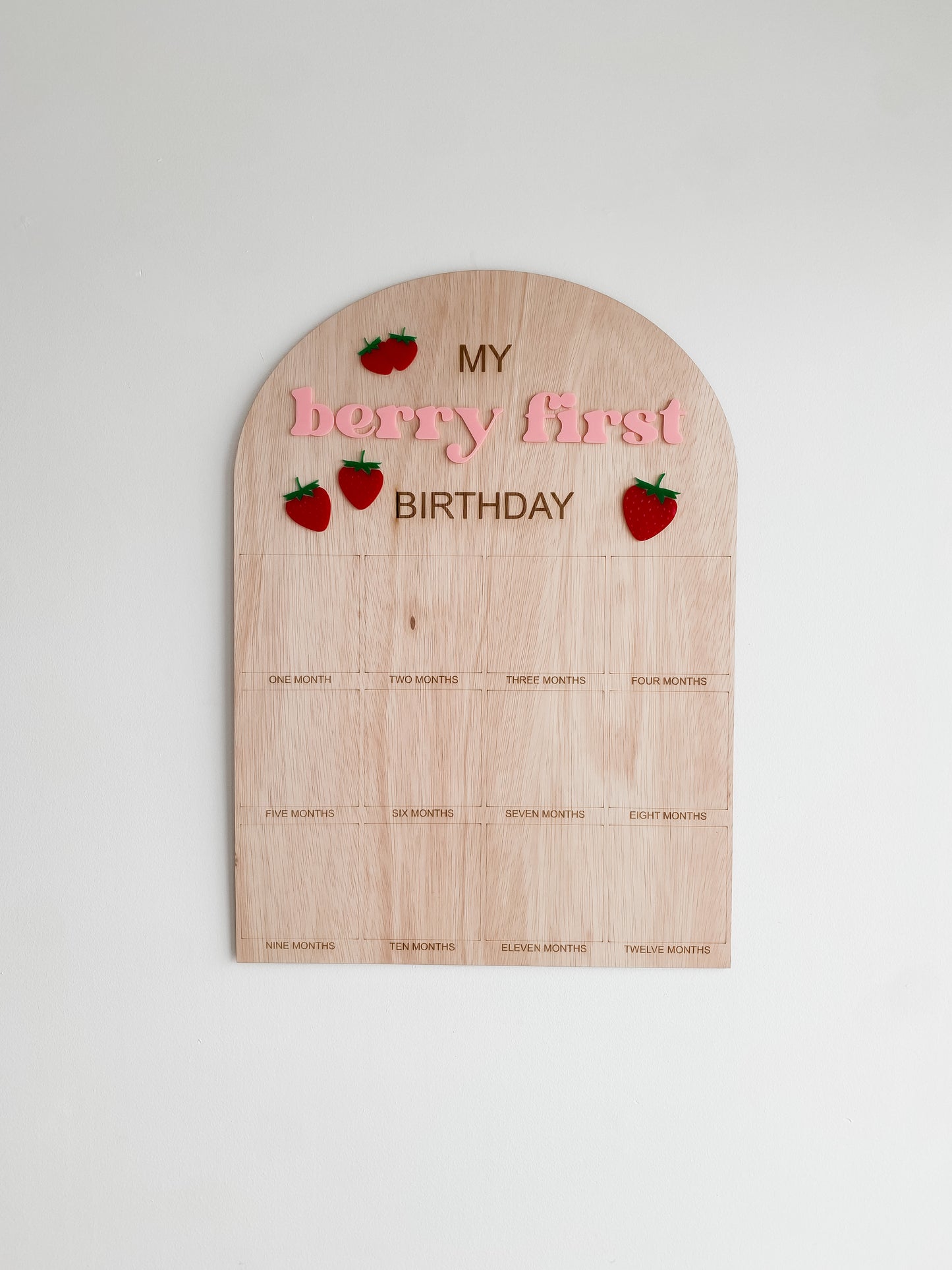 Photo Birthday Board - My Berry First Birthday