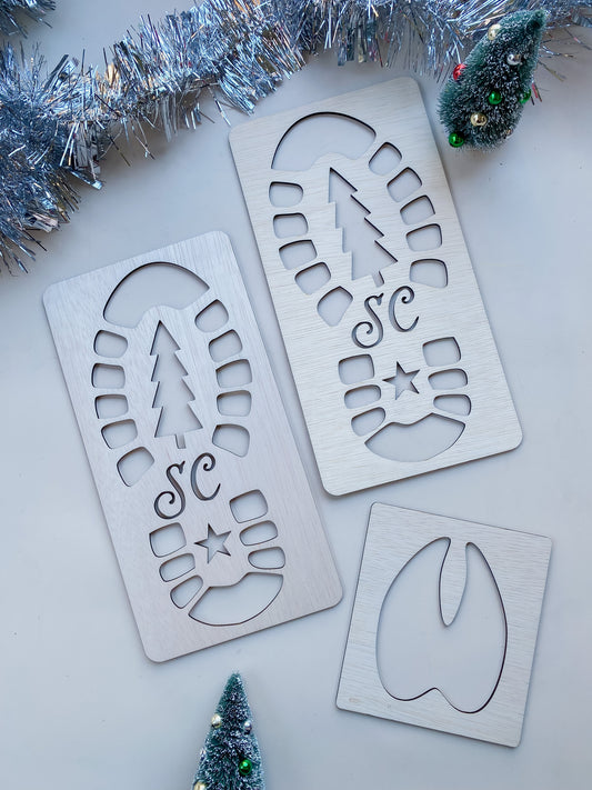 Santa and Reindeer Footprints