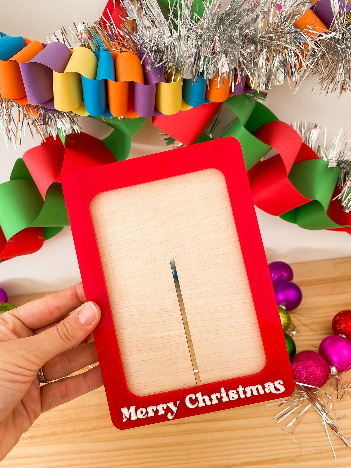 Merry Christmas Acrylic Photo Fram