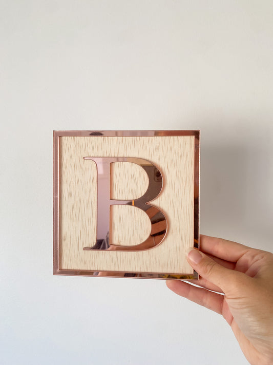 Vintage Block Wall Letters