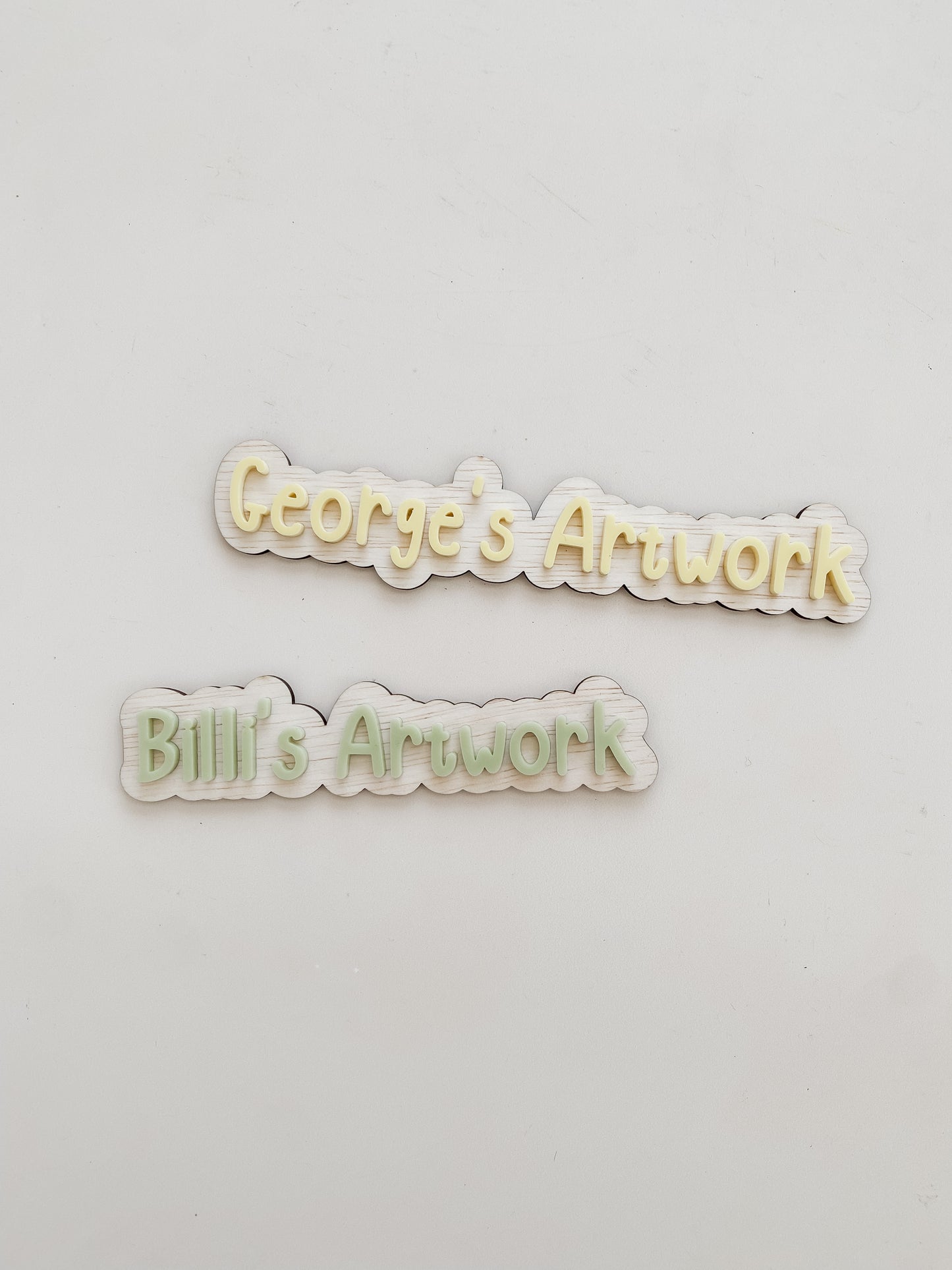 Personalised Art Display Signs