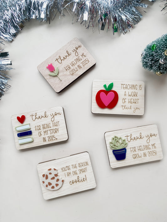 Teacher Gift - GIFT CARD HOLDER