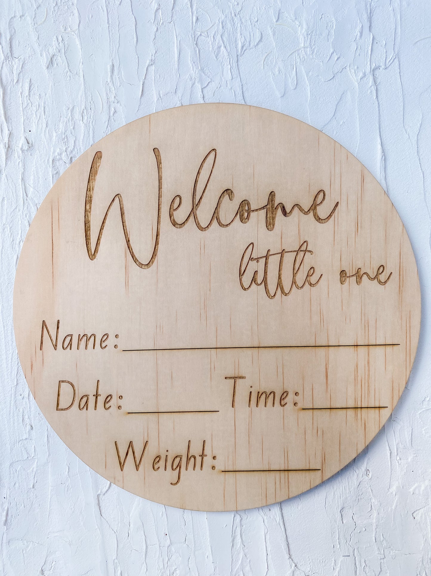 Birth Details Sign - Welcome Little One