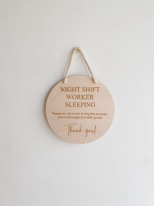 Do Not Knock - Shift Worker Sleeping