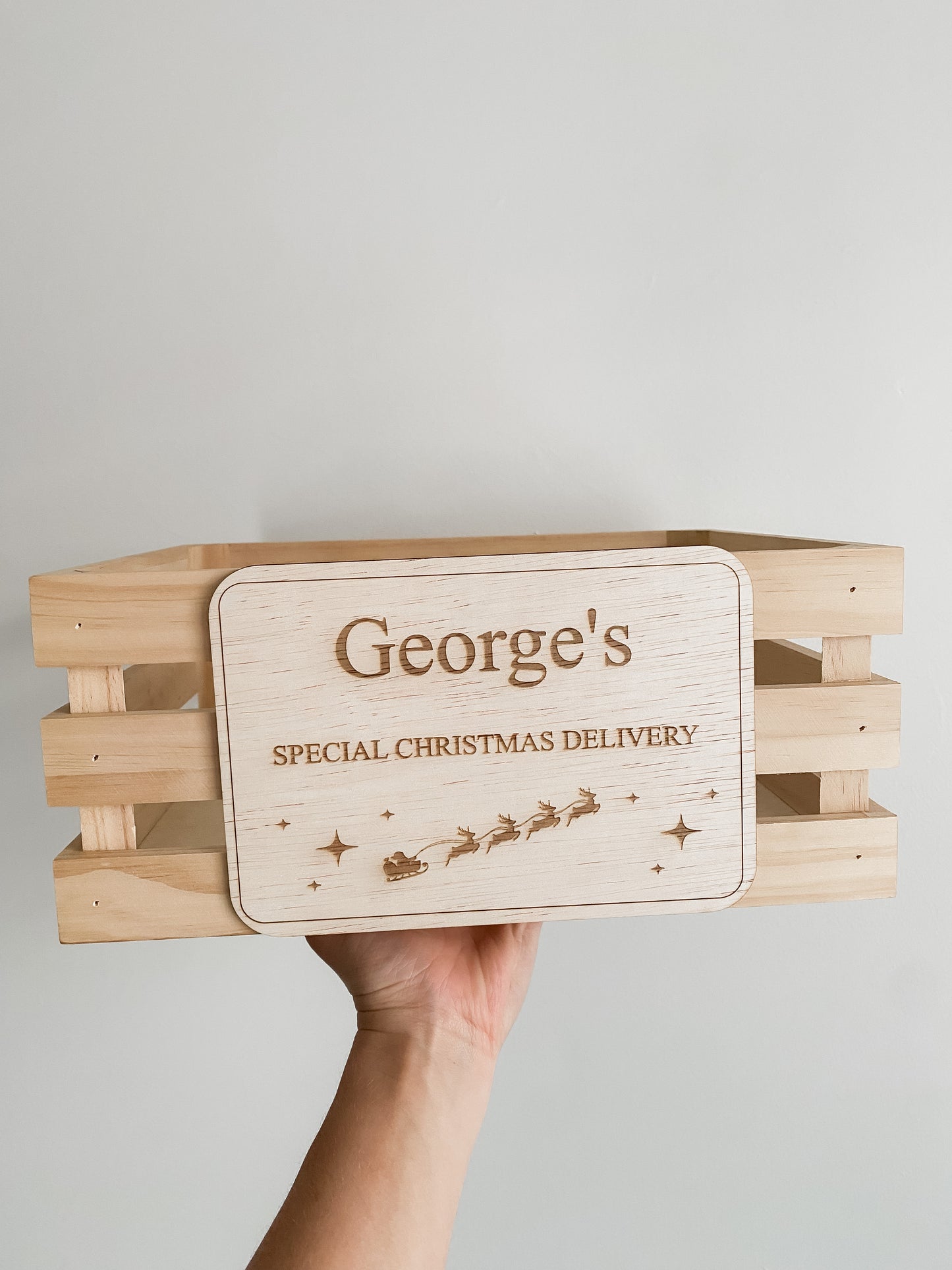 Christmas Crate Sign