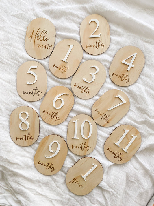 Acrylic Baby Milestone Discs