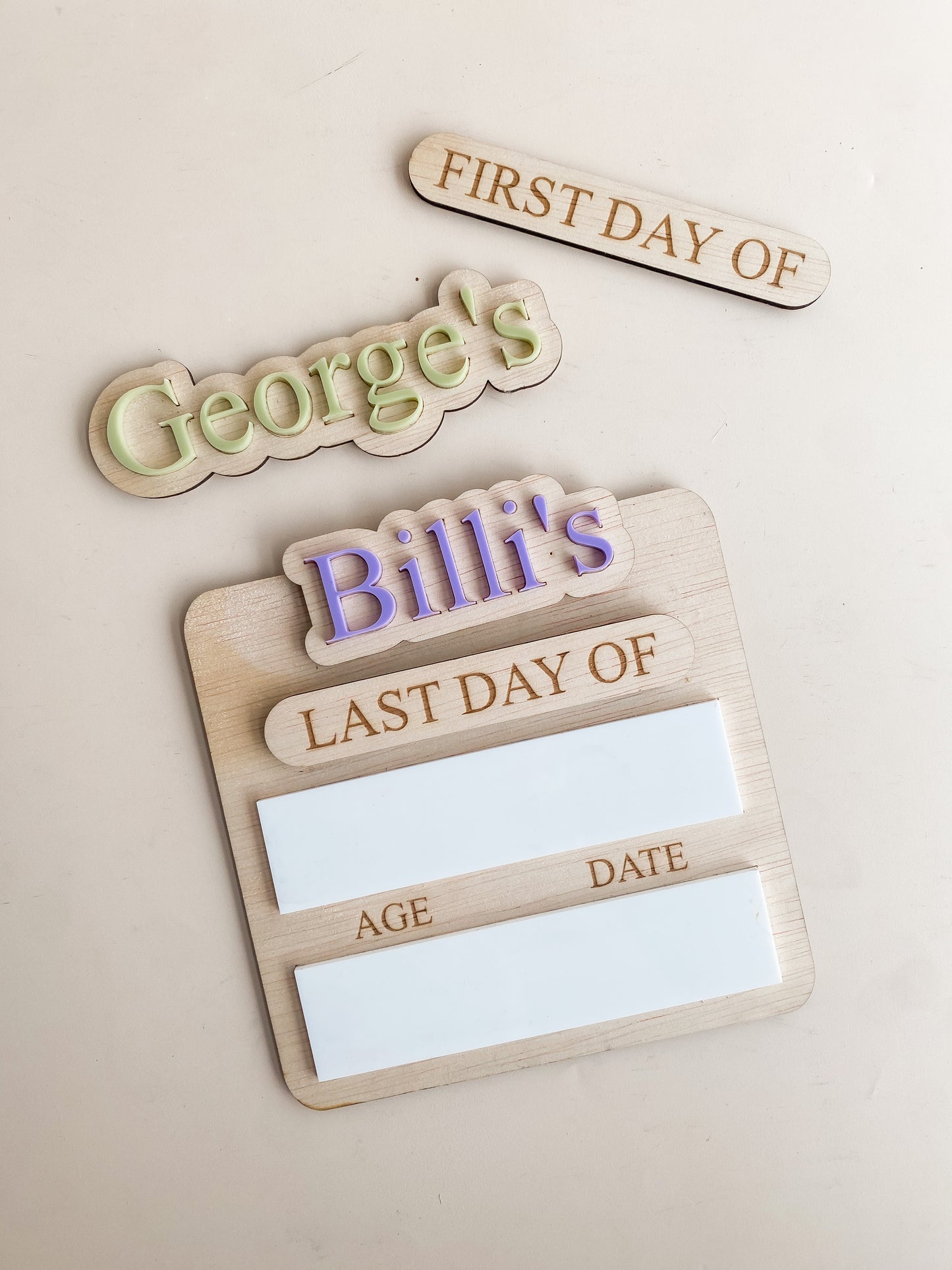 Personalised School Memory Sign