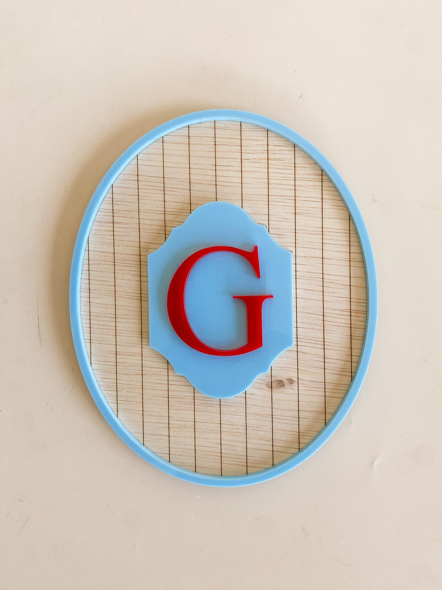 Vintage Initial Sign