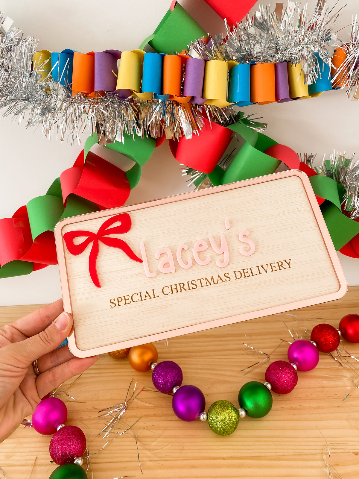 Special Christmas Delivery Crate Sign