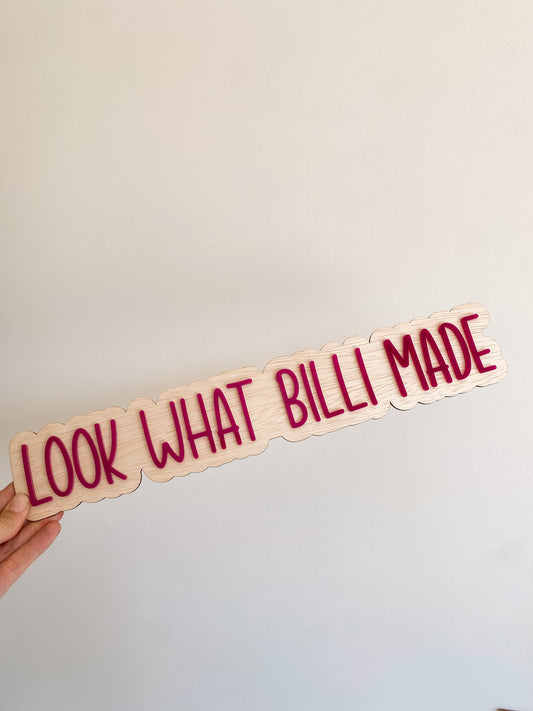 Personalised Look What I Made Art Display Sign