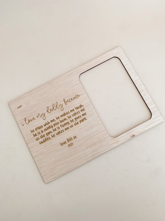 Reasons Why I love You Photo Frame