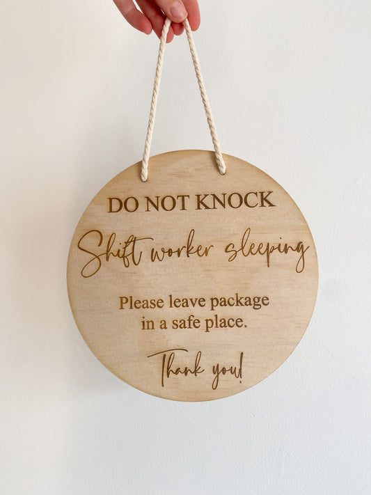 Do Not Knock - Shift Worker Sleeping