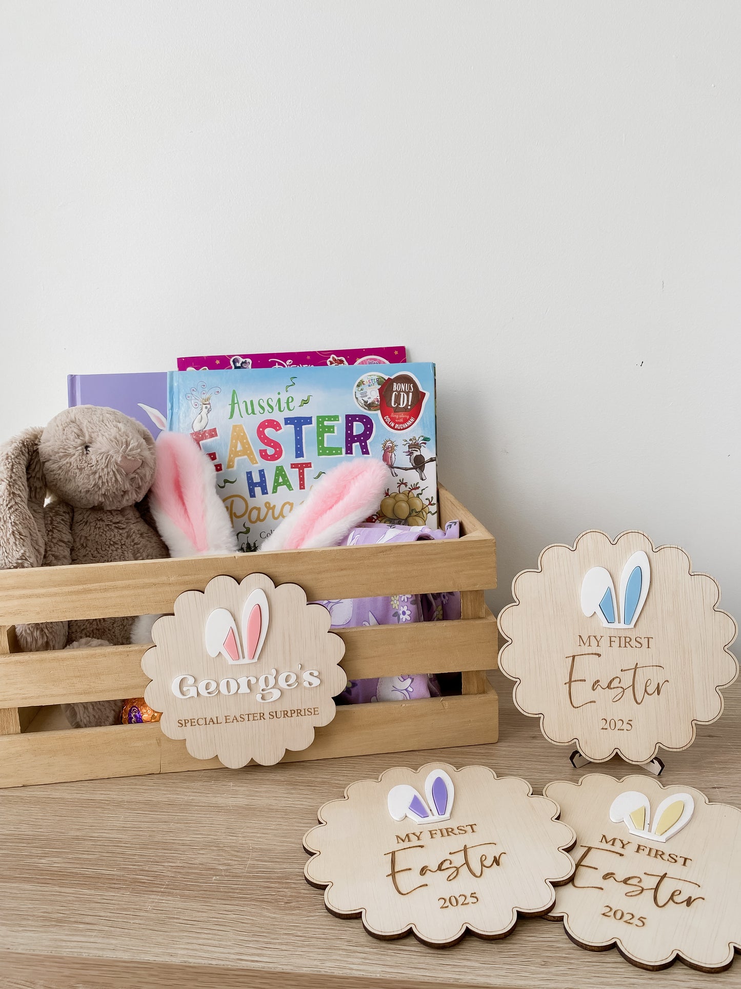 Easter Wooden Crate Sign