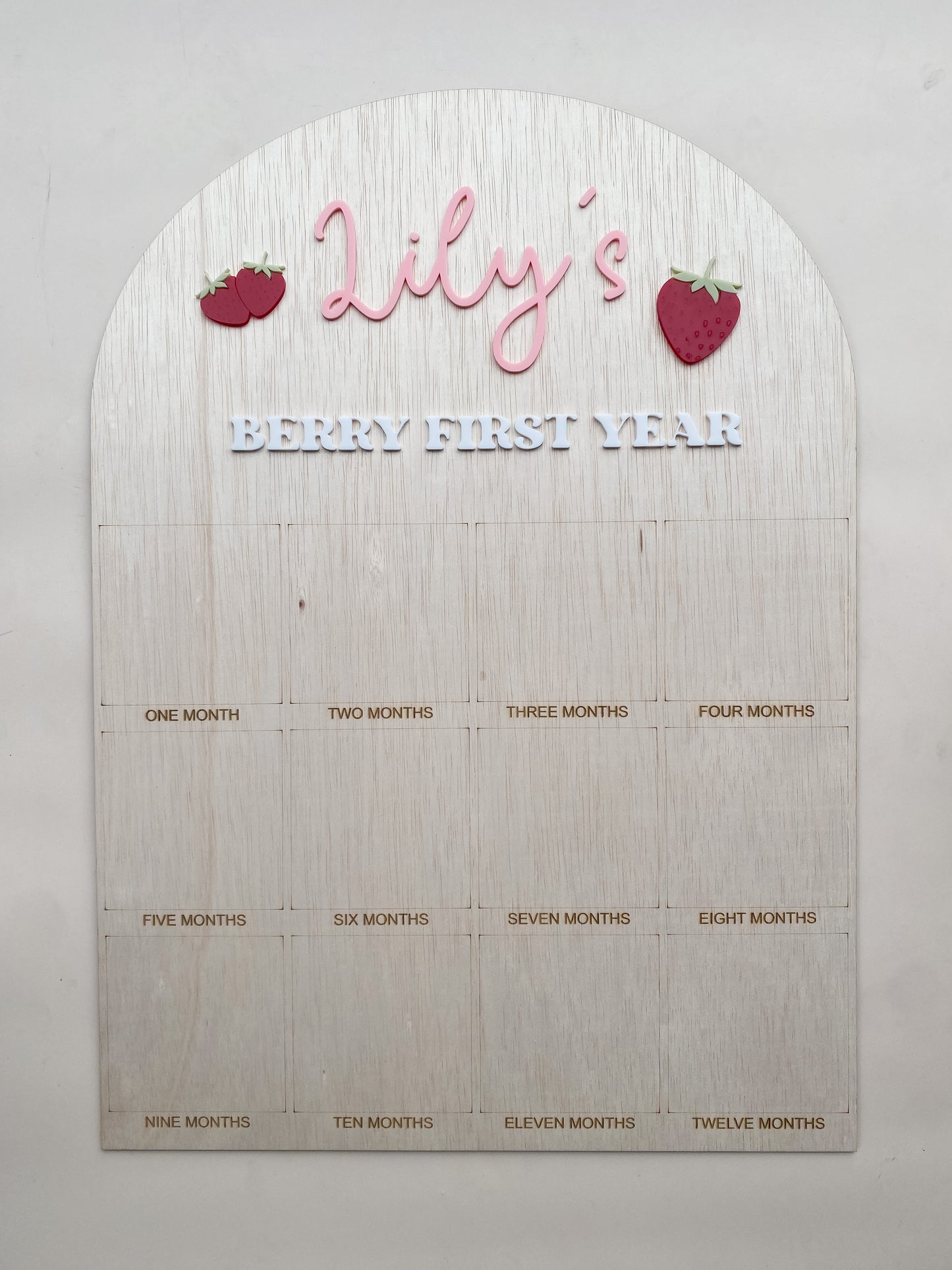 Personalised Photo Birthday Board - My Berry First Birthday