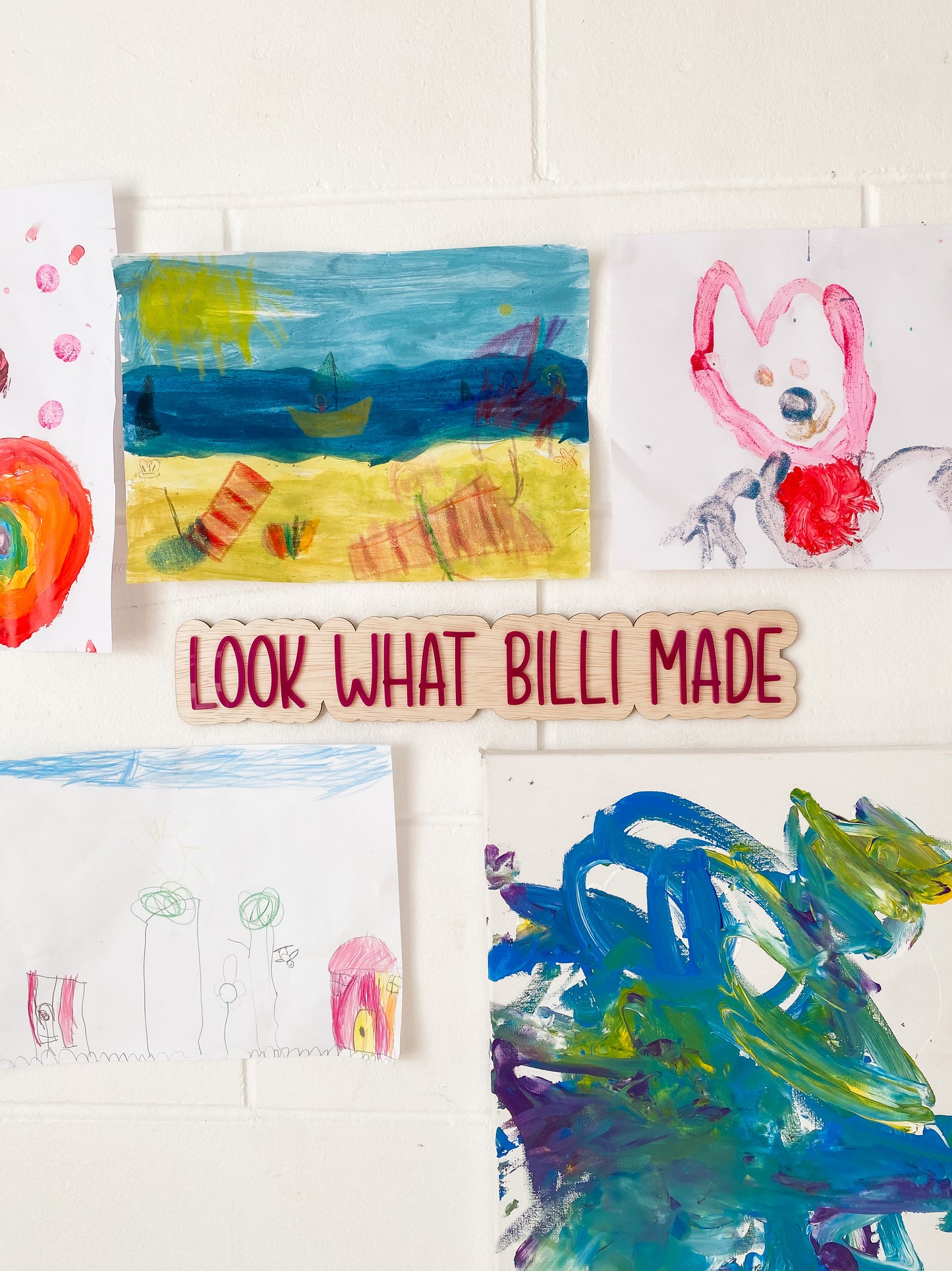 Personalised Look What I Made Art Display Sign