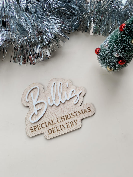 Christmas Crate Sign - Special Christmas Delivery