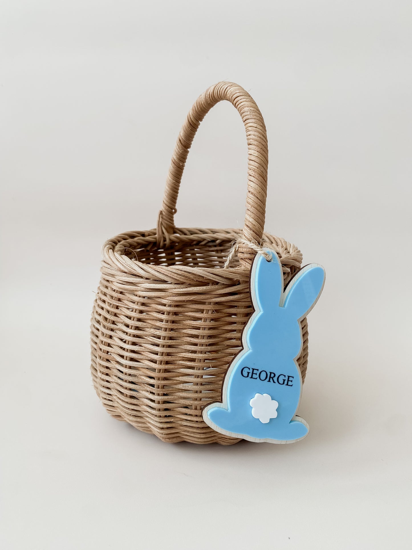 Easter Basket Name Tags - BUNNY WITH TAIL