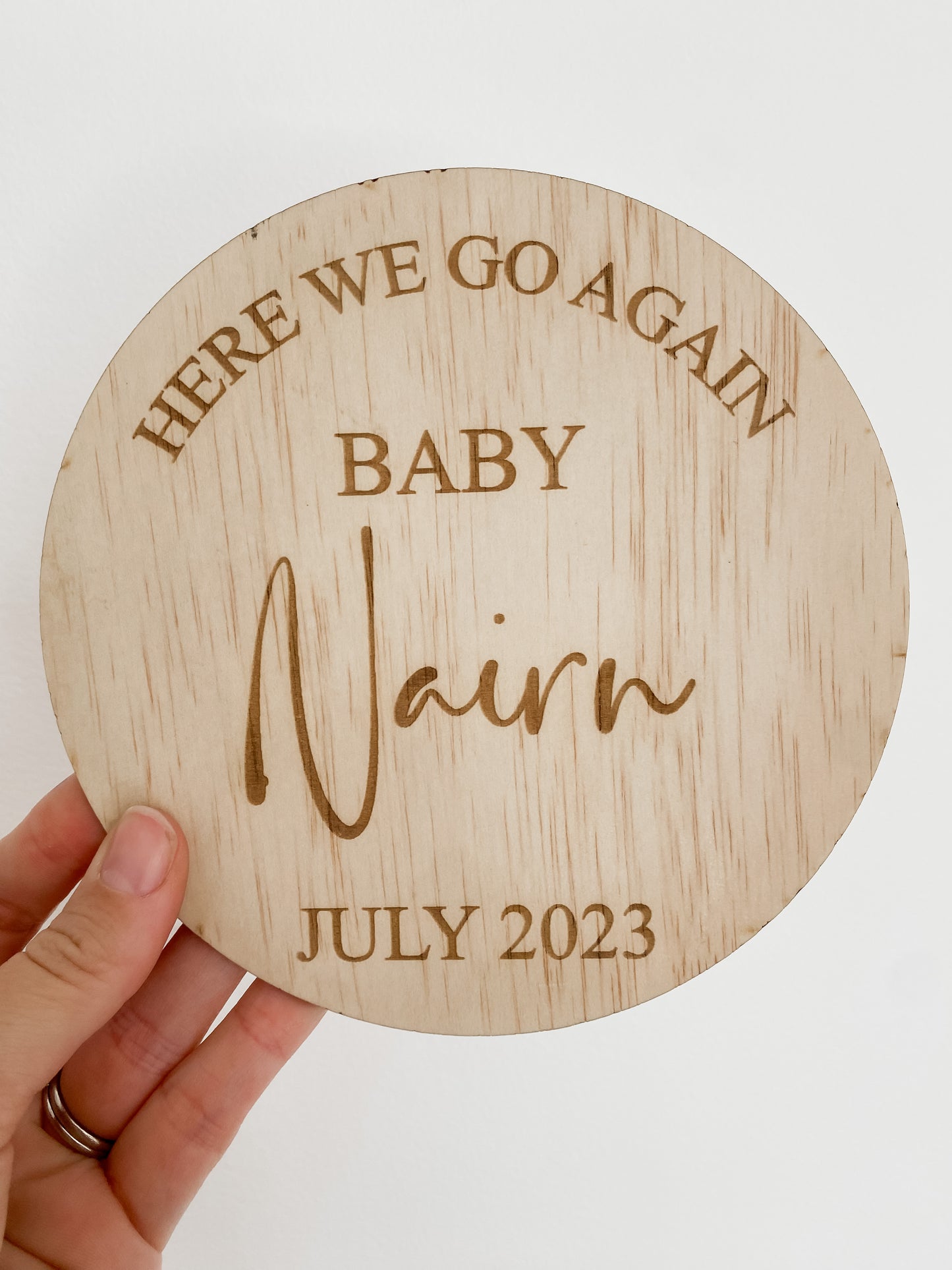 Here We Go Again Pregnancy Announcement