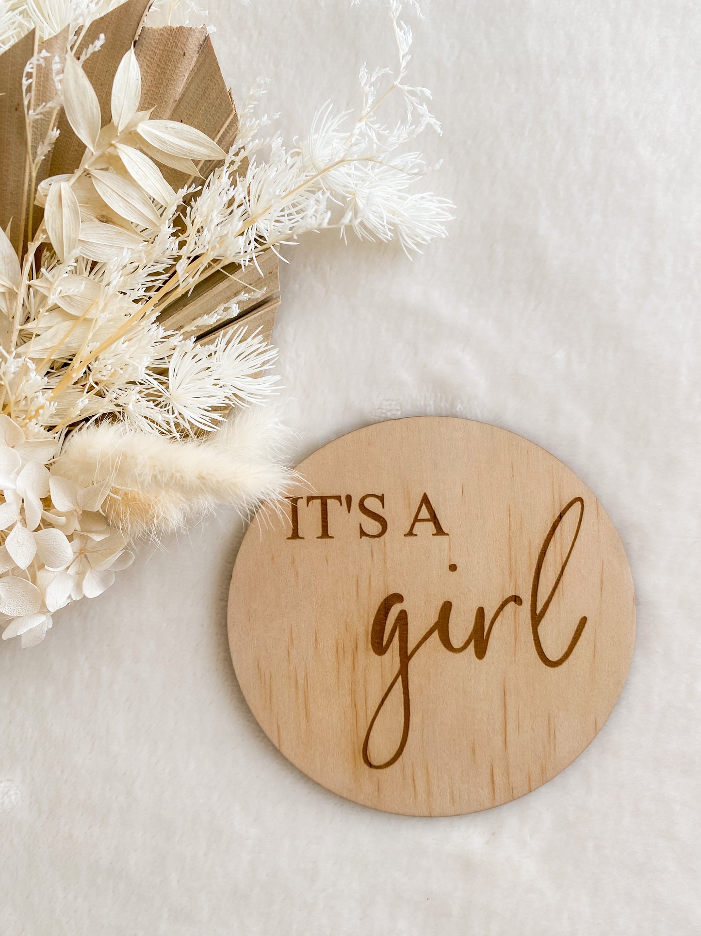 Double Sided Gender Announcement  Plaque