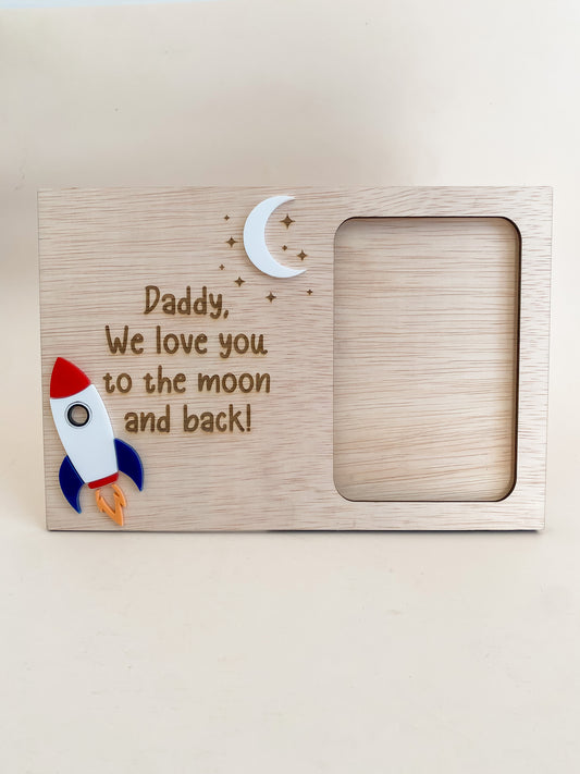 I love you to the moon and back Photo Frame