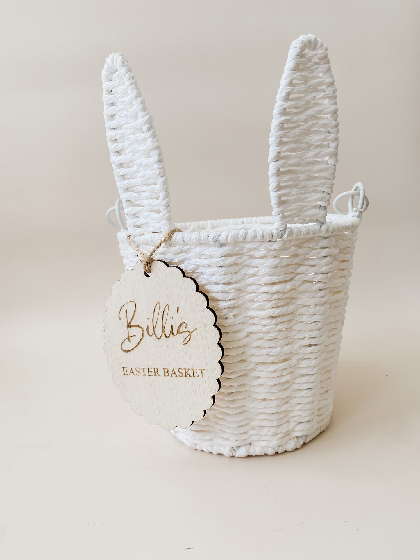 Easter Basket Name Tags - SCALLOPED OVAL