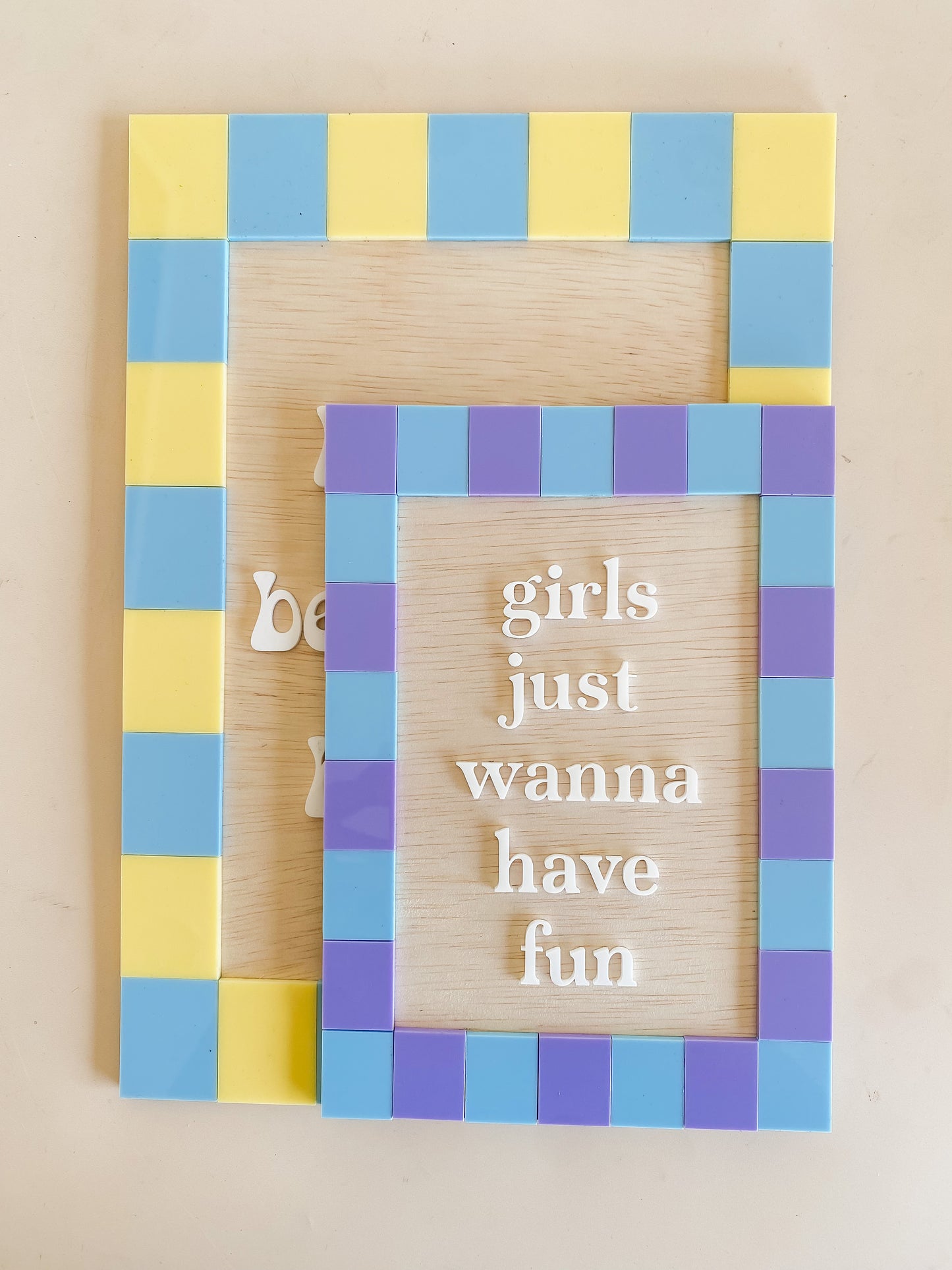 Girls Just Wanna Have Fun Wall Sign