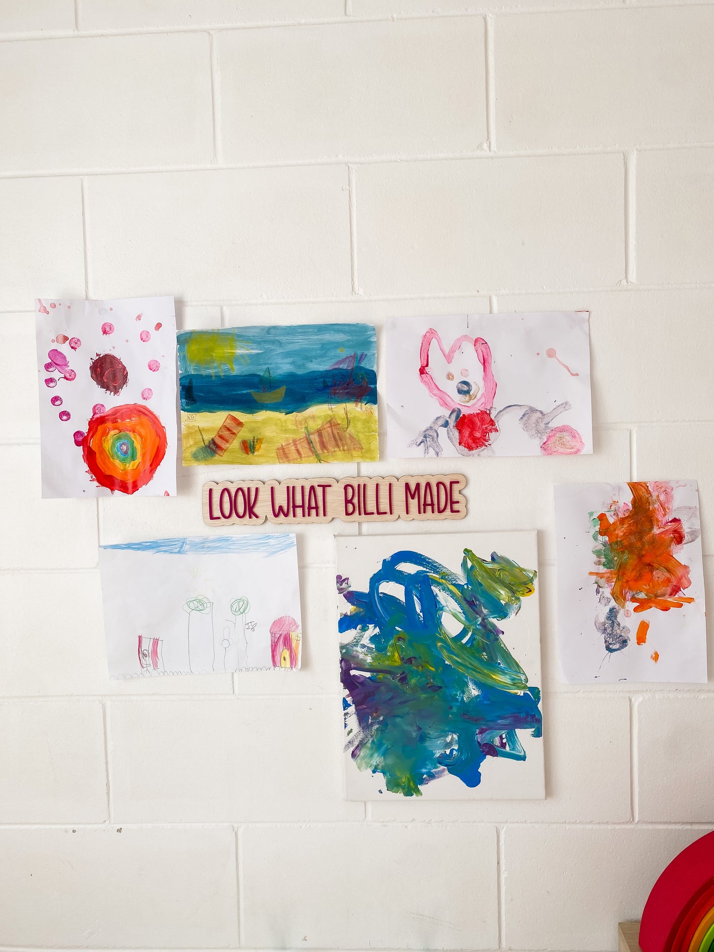 Personalised Look What I Made Art Display Sign