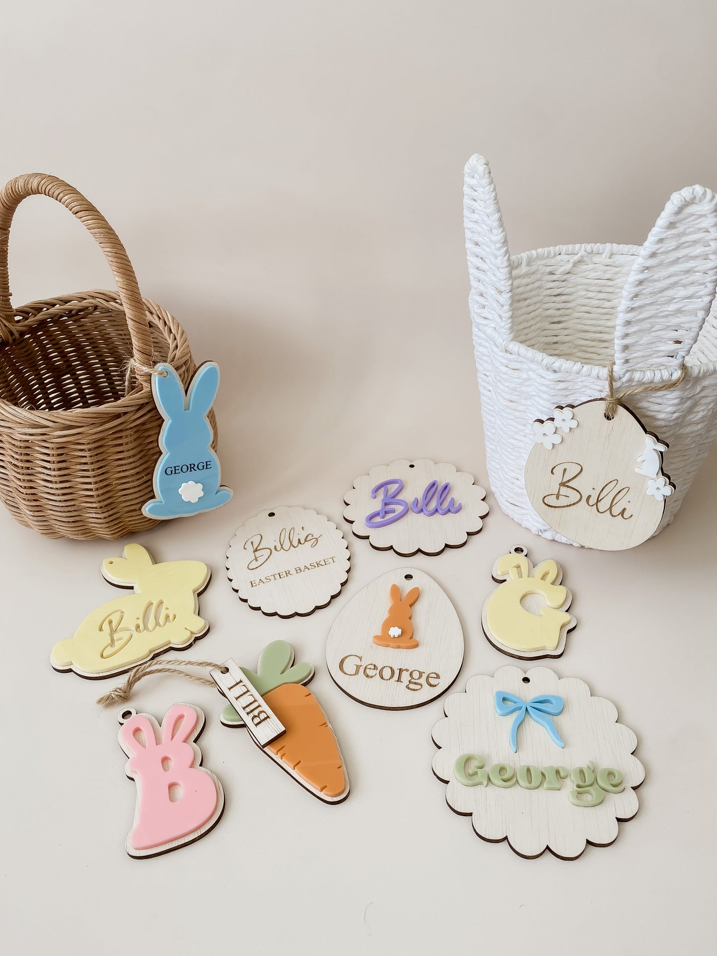 Easter Basket Name Tags - BUNNY